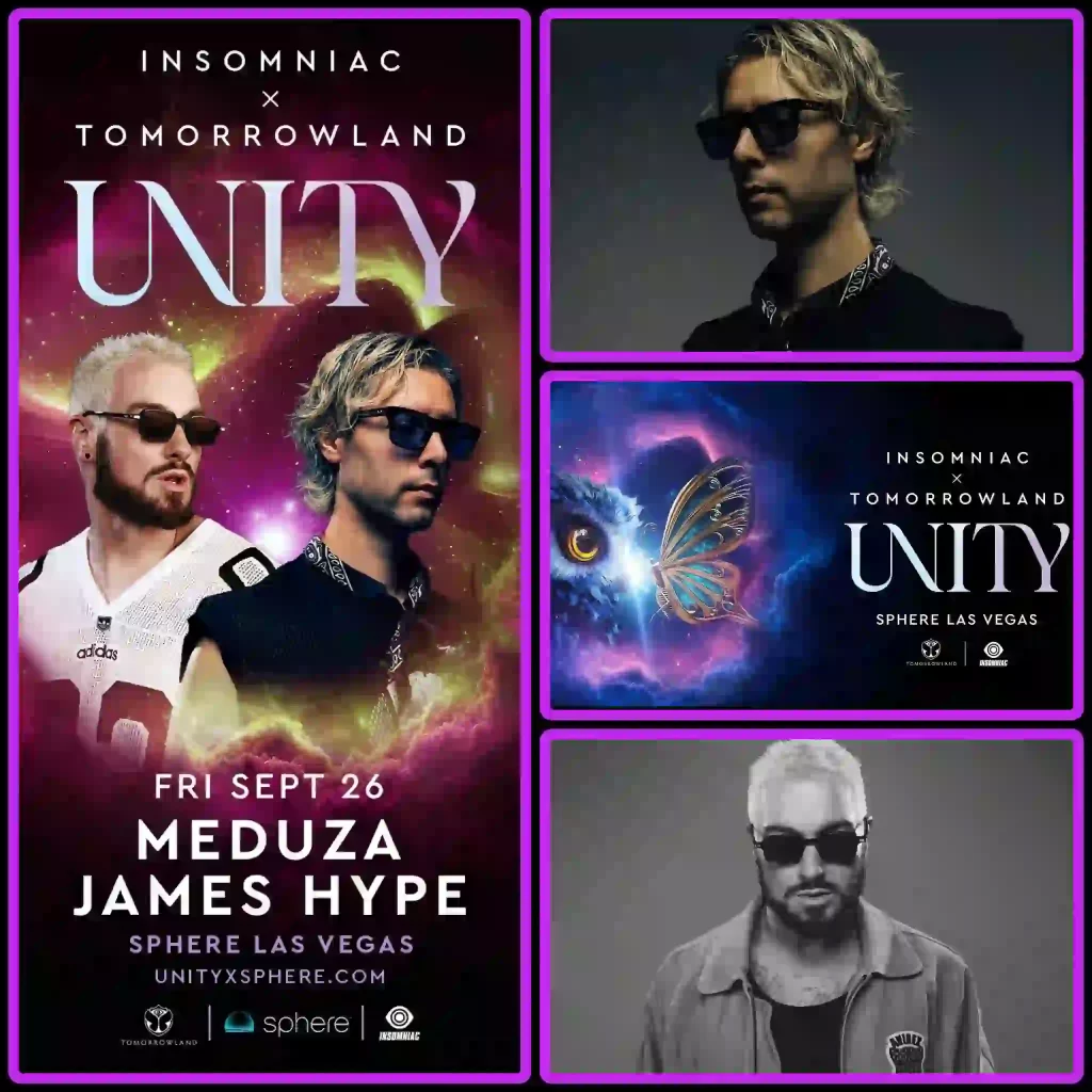 MEDUZA & James Hype Join UNITY at Sphere Las Vegas — Sept. 26, 2025